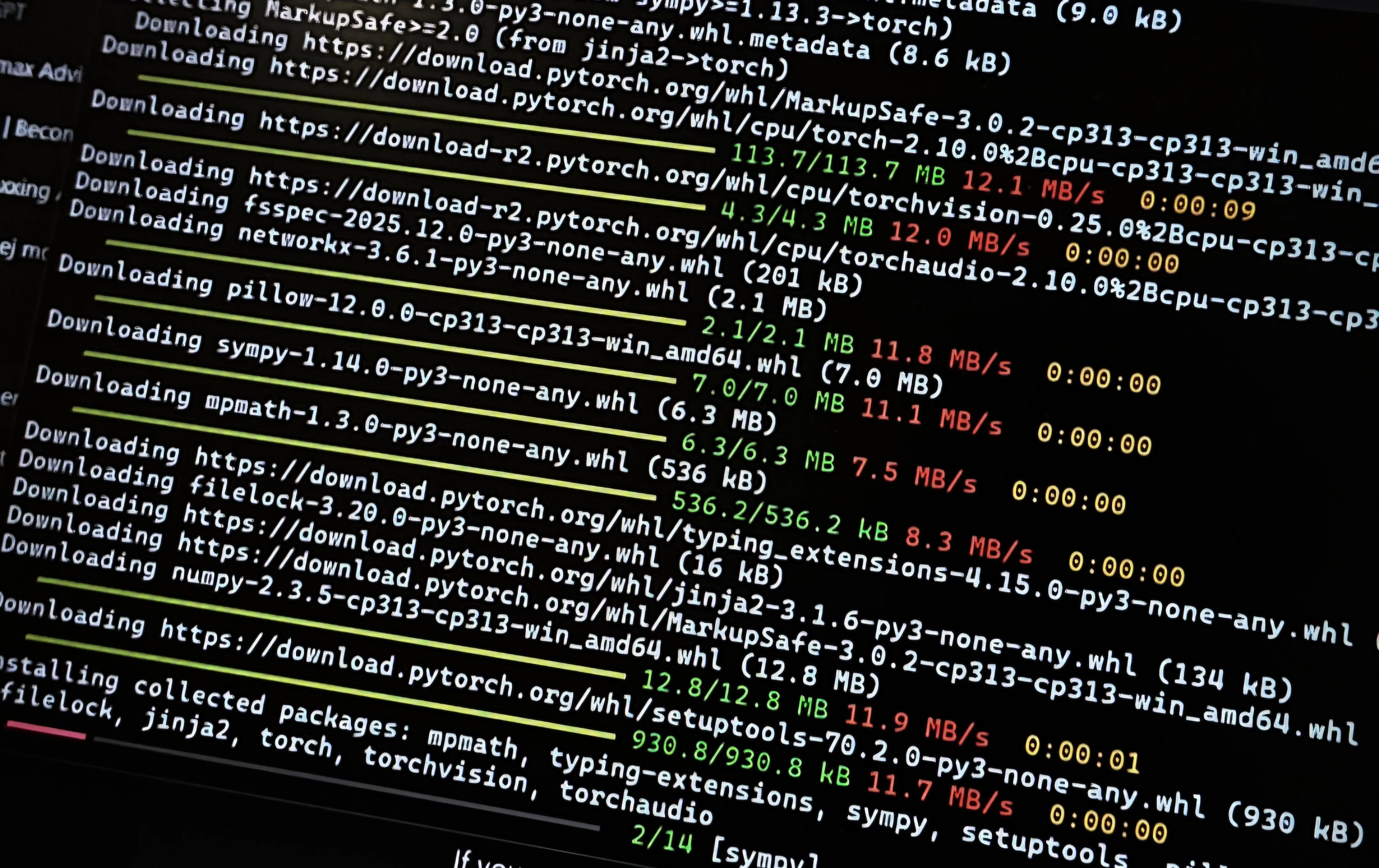 Picture of a command line interface