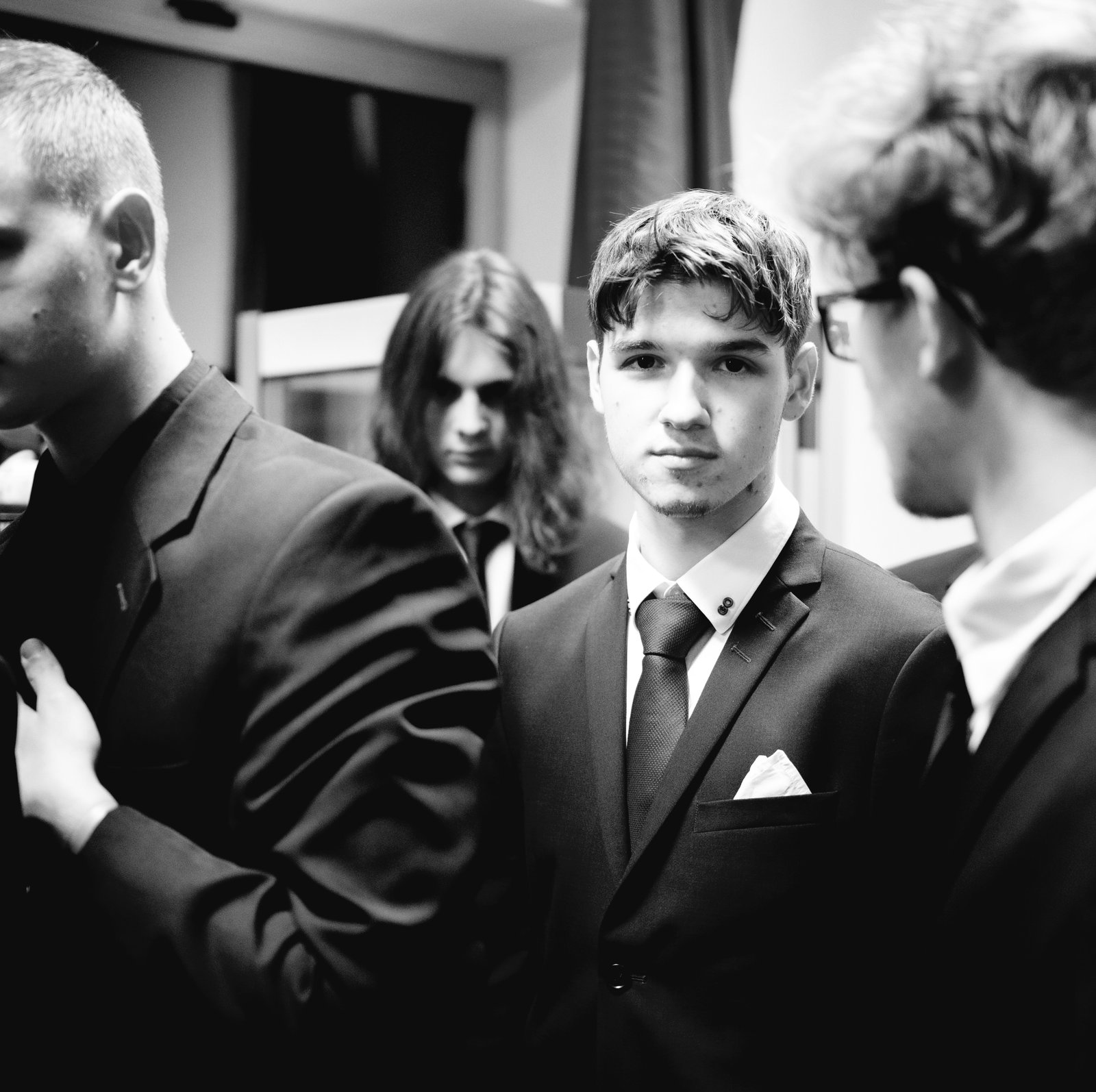 Photo of Roman Šeps during prom night.
